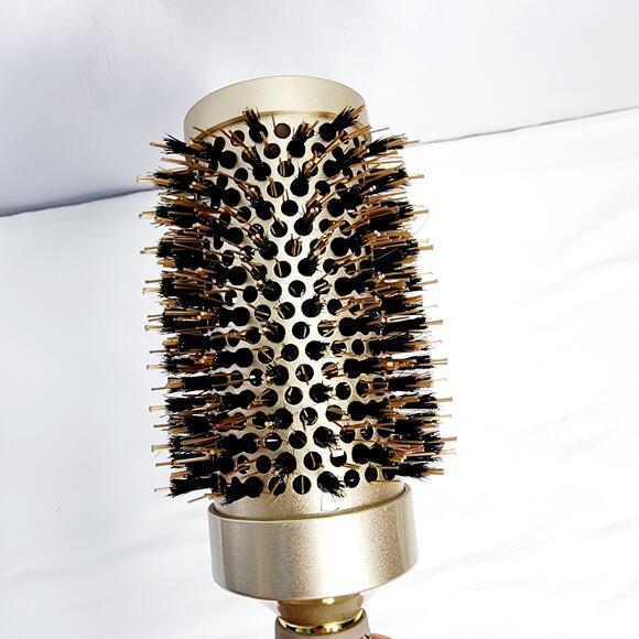 AIMIKE Gold Round  2.1 Inch Barrel Hair Brush Nano Thermal Ceramic & Ionic Tech - Picture 9 of 10